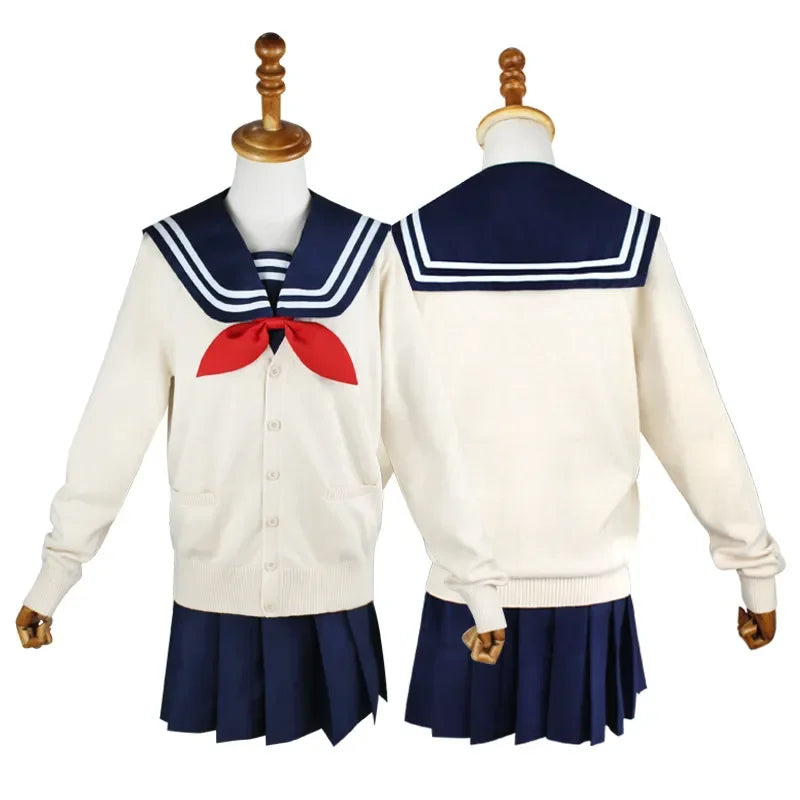 🦸 Inspired JK Anime Villain Cosplay Uniform – Schoolgirl Skirt & Sweater Set 🎃✨