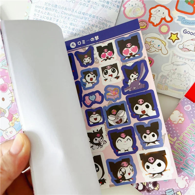 "450-Piece Kawaii Sticker Book – Cute & Aesthetic Cartoon Stickers!"