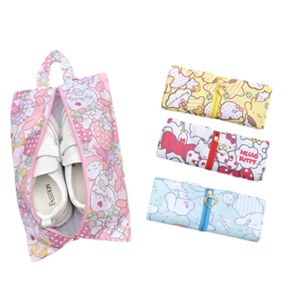 "Kawaii Waterproof Storage Bag – Cute & Versatile Organizer for Shoes & Accessories!"