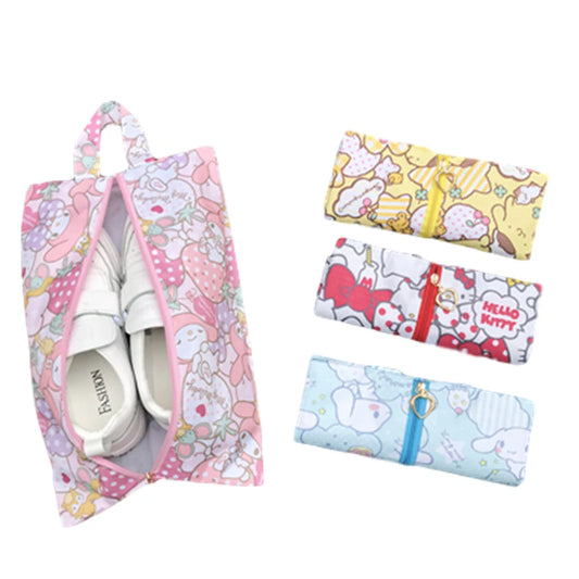 "Kawaii Waterproof Storage Bag – Cute & Versatile Organizer for Shoes & Accessories!"