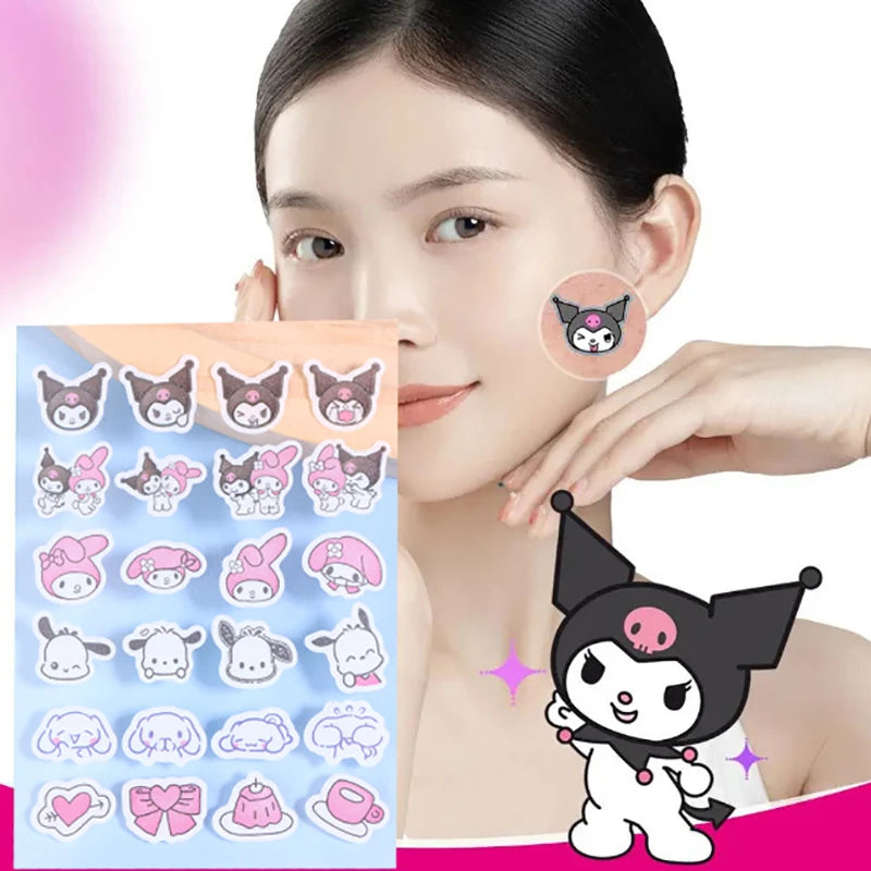 96pcs Cute Hydrocolloid Acne Patches - Invisible & Waterproof Blemish Stickers