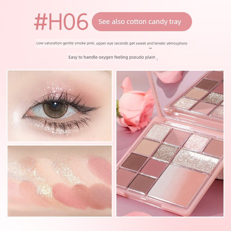 🌸 Hold Live 12-Color Soft Gradient Eyeshadow Palette – Natural & Long-Lasting