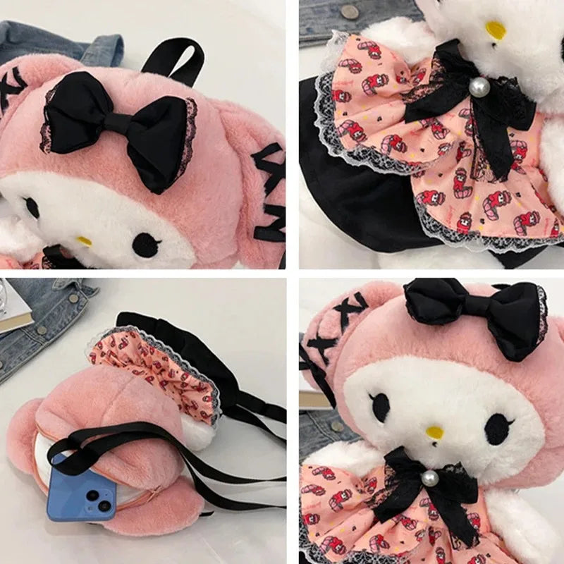 "Soft Plush Kawaii Backpack & Tote Bag – Cute & Stylish for Everyday Use!"