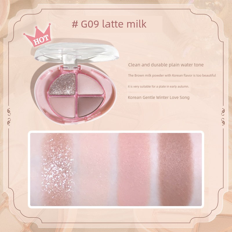 GoGo Tales 4-Color Eyeshadow Palette – Shimmer & Matte Daily Wear