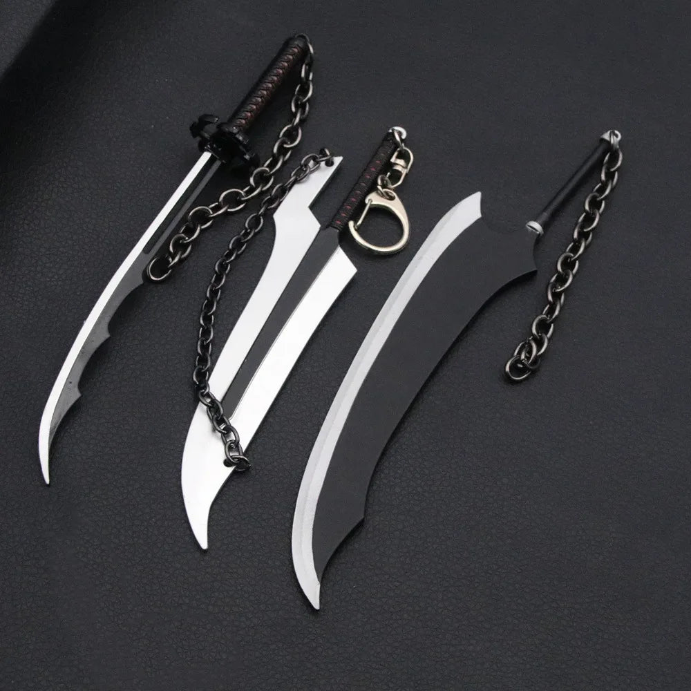 Anime-Inspired Sword Keychain - Collectible Mini Katana Keyring