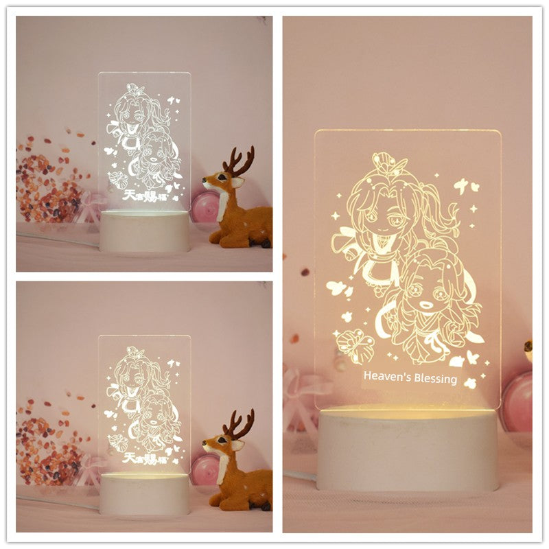 “Huacheng & Xie Lian Anime Standee – LED Night Lamp”